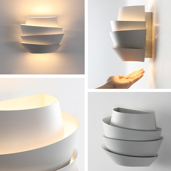 Skandinavische Wandlampe aus Eisen mit Doppelleuchten – Moderne Beleuchtung