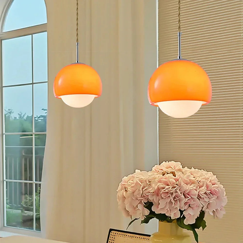 Nordische Glas Pendelleuchte – Retro Hängelampe für Esszimmer & Küche