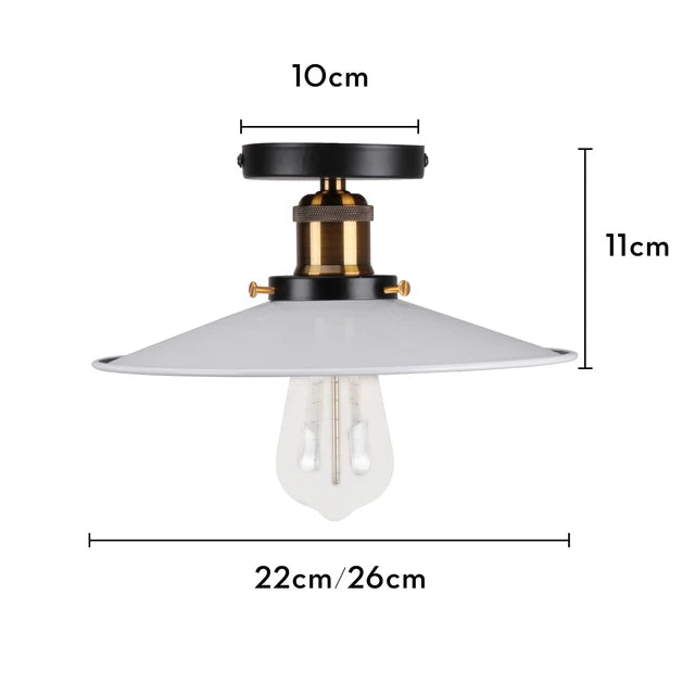 Vintage Deckenleuchte – Industrielle Retro-Lampe für Wohnzimmer & Schlafzimmer