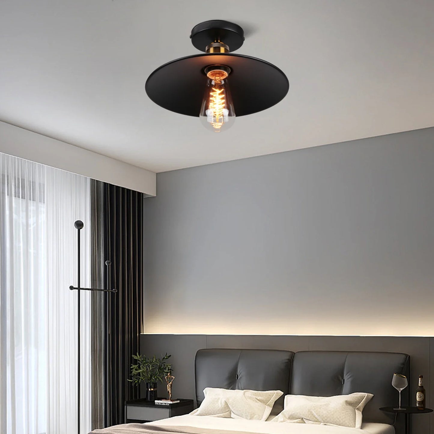 Vintage Deckenleuchte – Industrielle Retro-Lampe für Wohnzimmer & Schlafzimmer