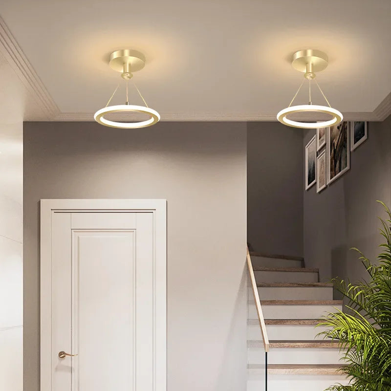 Moderne LED Deckenleuchte für Flur & Eingangsbereich, Minimalistische Beleuchtung