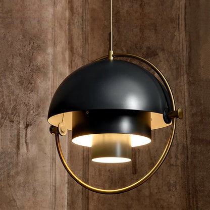 Moderne Dänische Eisen-Pendelleuchte – Minimalistisches Industriedesign für Esszimmer und Wohnzimmer
