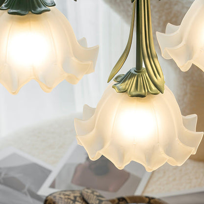 Hängelampe mit Blumenmotiv – Romantische Pendelleuchte für Esszimmer und Wohnzimmer