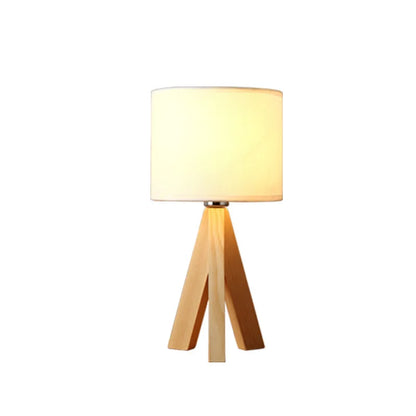 Moderne Tischlampe aus Holz - Designer Nachttischlampe Skandinavisch