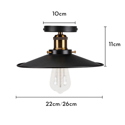 Vintage Deckenleuchte – Industrielle Retro-Lampe für Wohnzimmer & Schlafzimmer