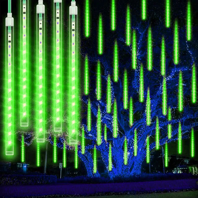 LED Eiszapfen-Lichterkette für Außen – Wetterfeste Weihnachtsbeleuchtung, Dekoleuchten für Garten und Balkon