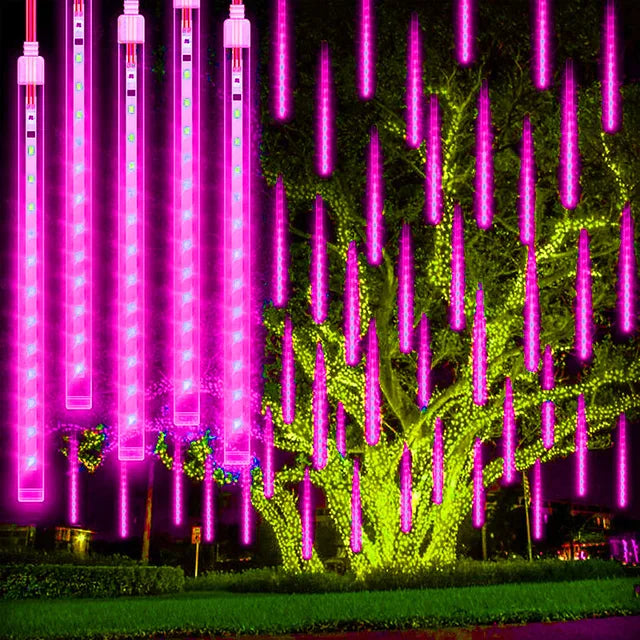 LED Eiszapfen-Lichterkette für Außen – Wetterfeste Weihnachtsbeleuchtung, Dekoleuchten für Garten und Balkon