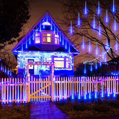 LED Eiszapfen-Lichterkette für Außen – Wetterfeste Weihnachtsbeleuchtung, Dekoleuchten für Garten und Balkon