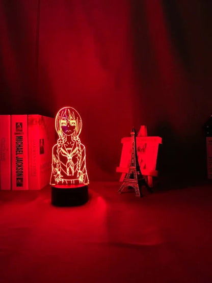 3D Anime LED Lampe - Dimmbar, Nachtlicht für Schreibtisch und Zimmer, Otaku Deko