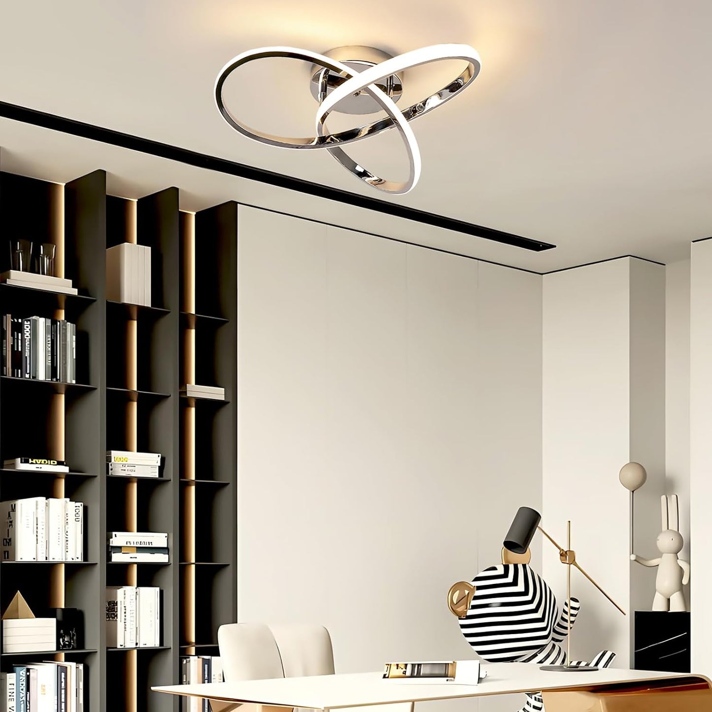 38W LED Deckenleuchte 4275LM, Blumen-Design Deckenlampe, Deckenbeleuchtung für Schlafzimmer, Wohnzimmer, Küche und Flur